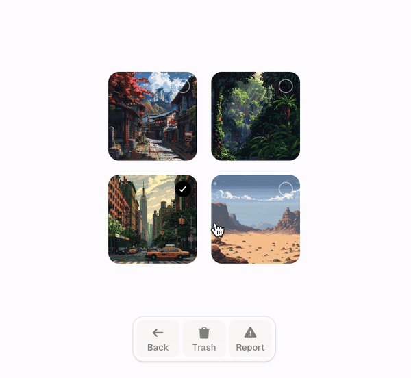 Animated Trashcan Example